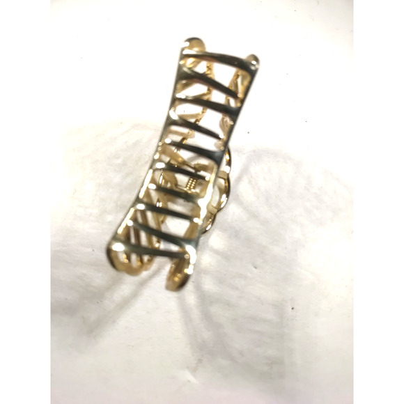 Sea Shell Alligator Clip hair Barrette Gold Tone - Picture 5 of 7